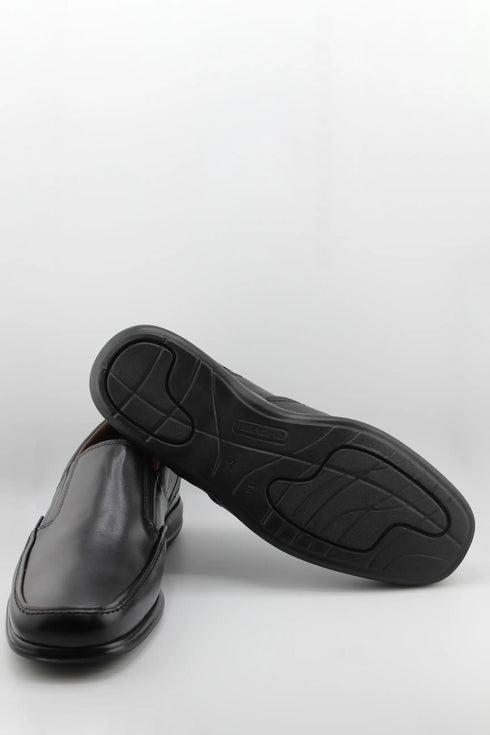 Baerchi Men Leather Slip-On Loafer with Stitching